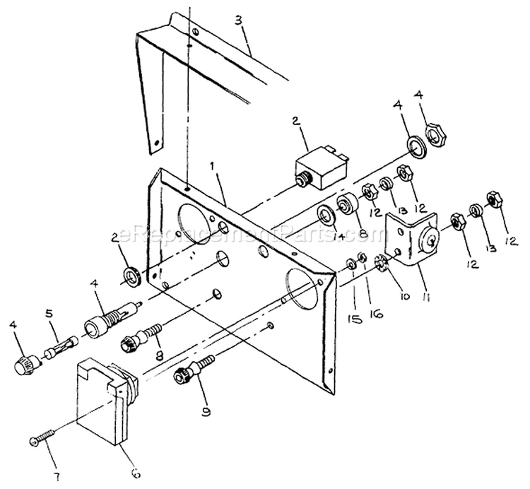 Page C Diagram and Parts List for 8714-0  Briggs and Stratton Generator